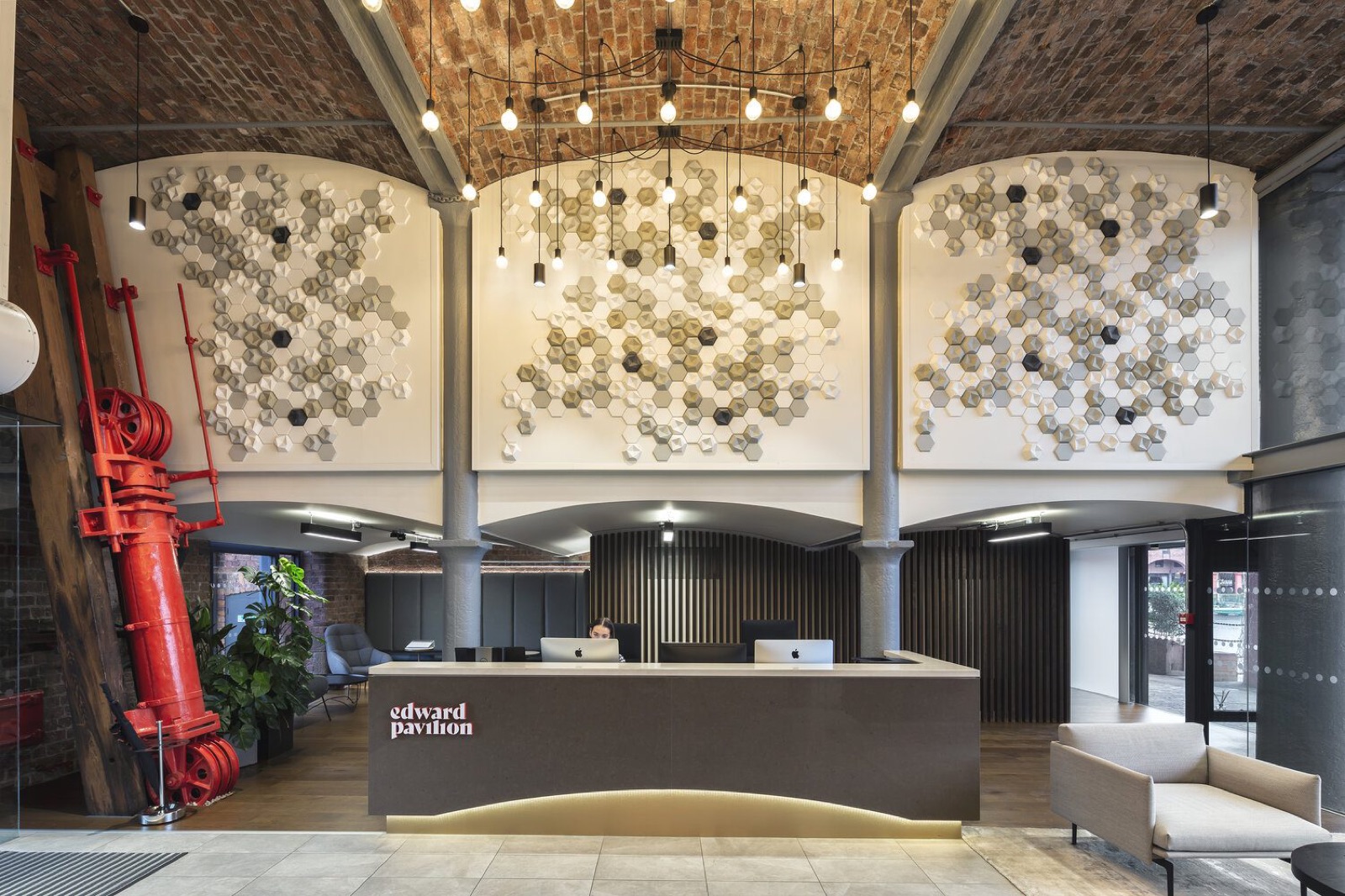 A hotel lobby