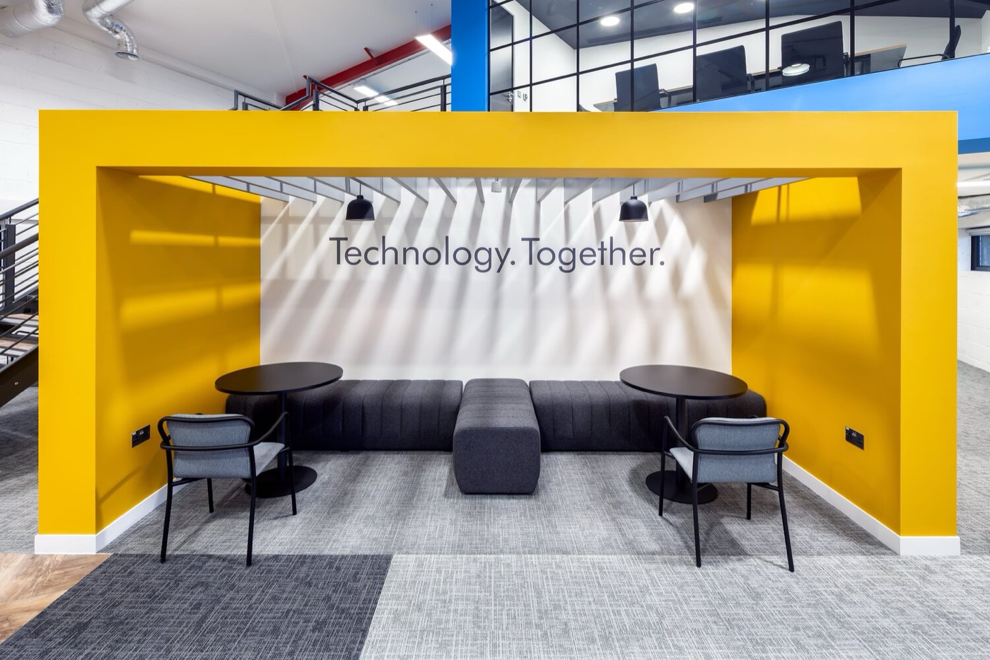 An office meeting booth